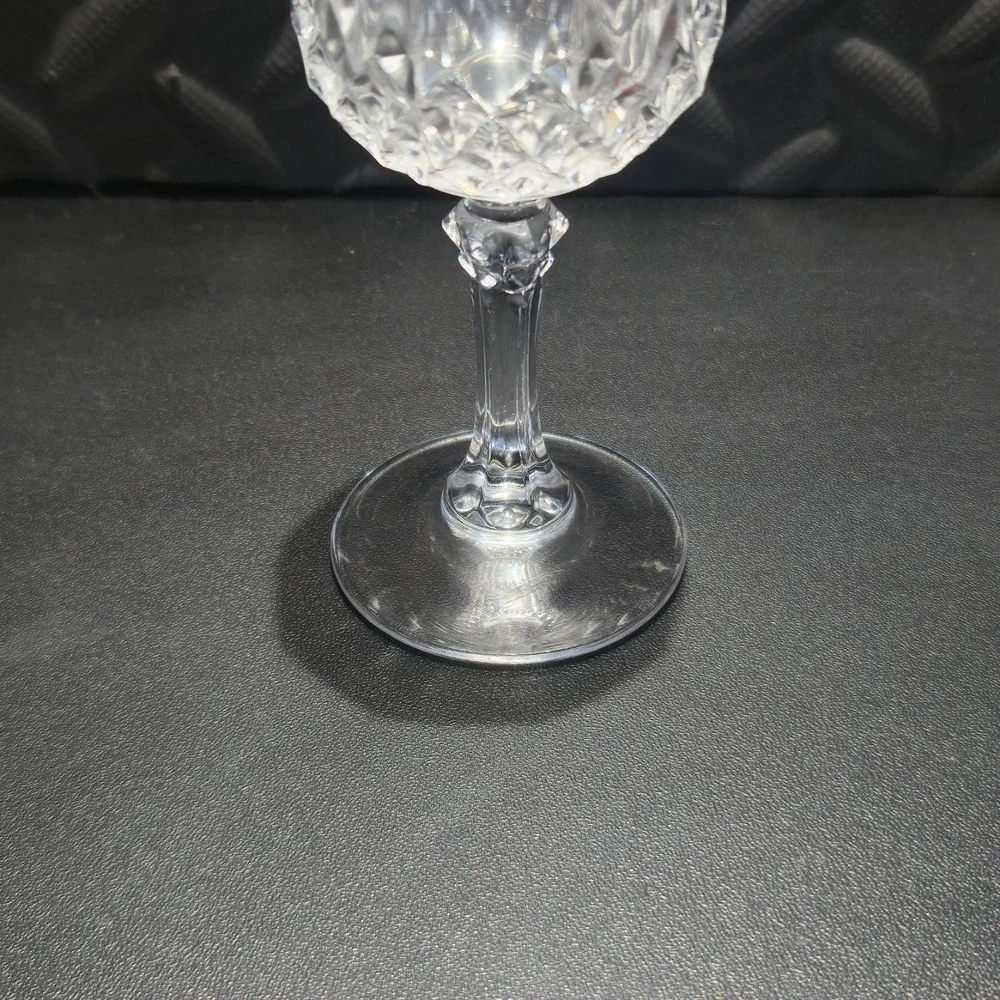 Vintage Crystal Cordial Glass 5' Vertical & Diamond Cut Stemware Replacement‎